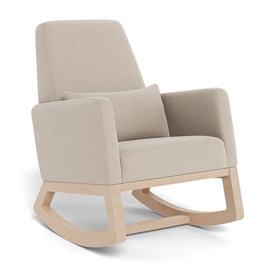 FLOOR MODEL SALE - Monte Design - Joya Rocker - Clear Maple Base - Oatmeal Italian Wool (STORE PICKUP ONLY)-Chairs-Posh Baby