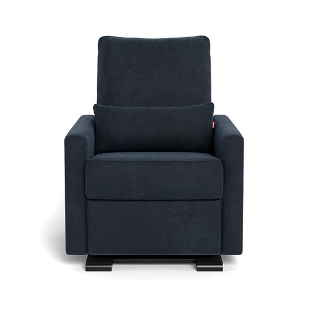 FLOOR MODEL SALE - Monte Design - Matera Glider Recliner - Espresso Base - Deep Navy (STORE PICKUP ONLY)-Chairs-Posh Baby