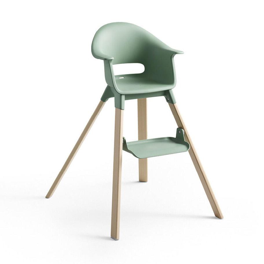 FLOOR MODEL SALE - Stokke - Clikk High Chair - Clover Green w/ Travel Bag (STORE PICKUP ONLY)-High Chairs-Posh Baby