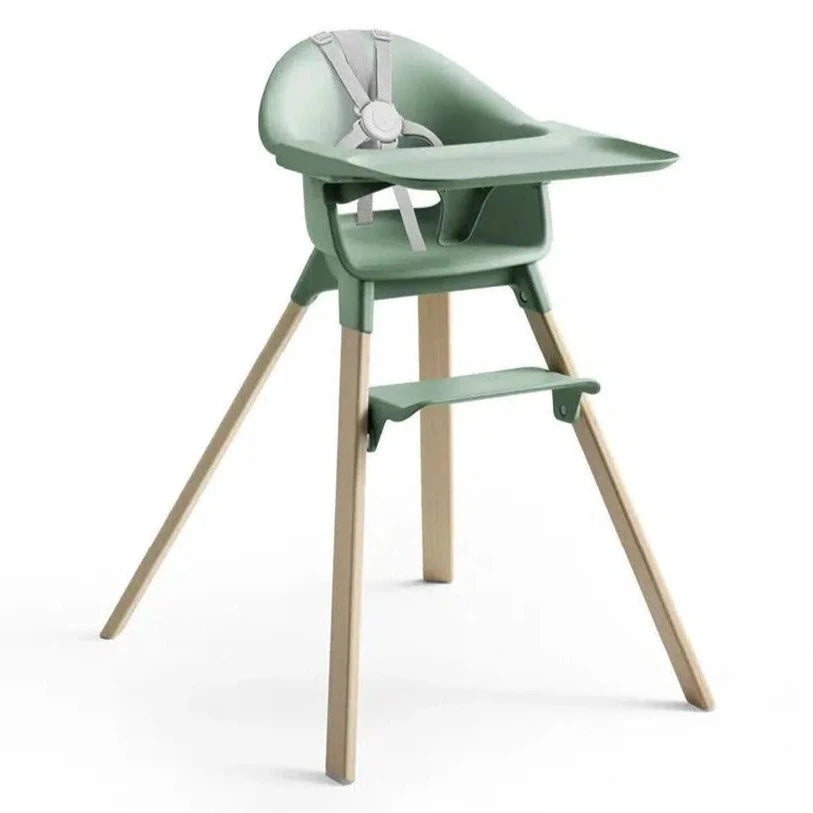 FLOOR MODEL SALE - Stokke - Clikk High Chair - Clover Green w/ Travel Bag (STORE PICKUP ONLY)-High Chairs-Posh Baby