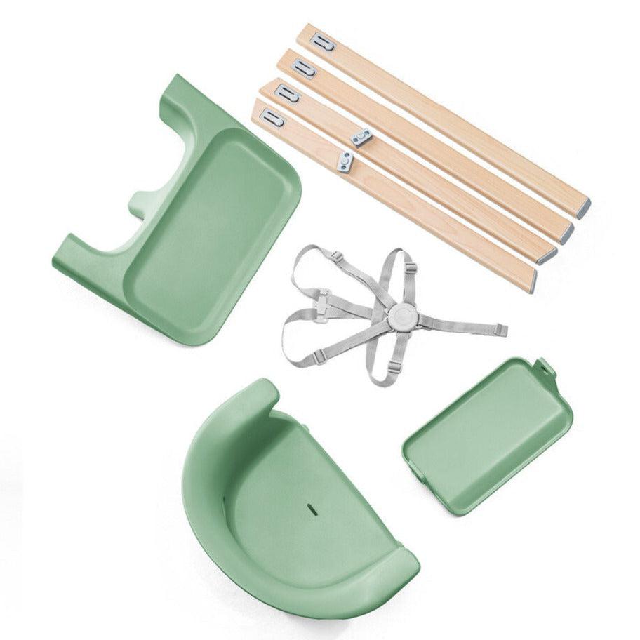 FLOOR MODEL SALE - Stokke - Clikk High Chair - Clover Green w/ Travel Bag (STORE PICKUP ONLY)-High Chairs-Posh Baby