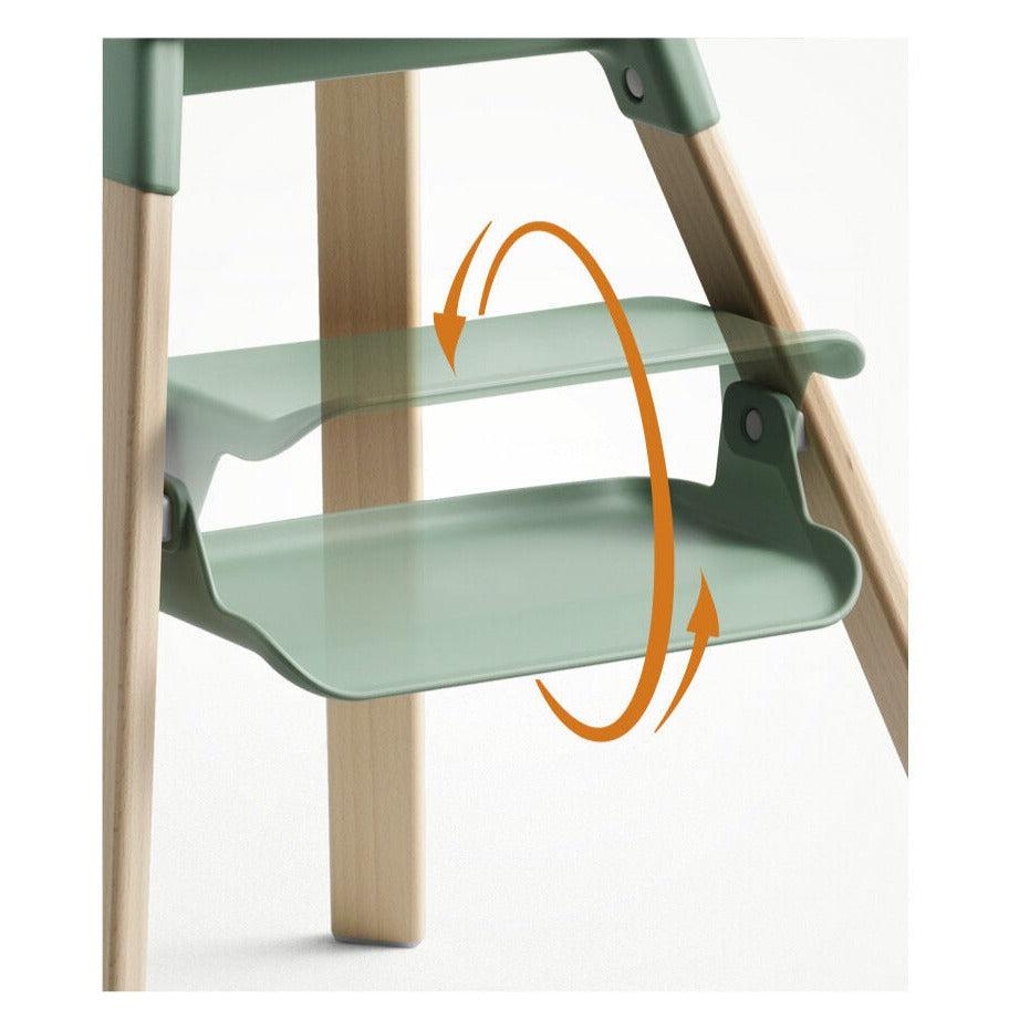 FLOOR MODEL SALE - Stokke - Clikk High Chair - Clover Green w/ Travel Bag (STORE PICKUP ONLY)-High Chairs-Posh Baby