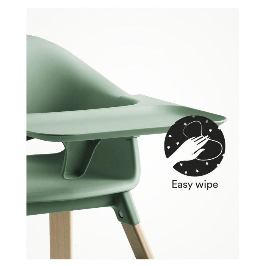 FLOOR MODEL SALE - Stokke - Clikk High Chair - Clover Green w/ Travel Bag (STORE PICKUP ONLY)-High Chairs-Posh Baby