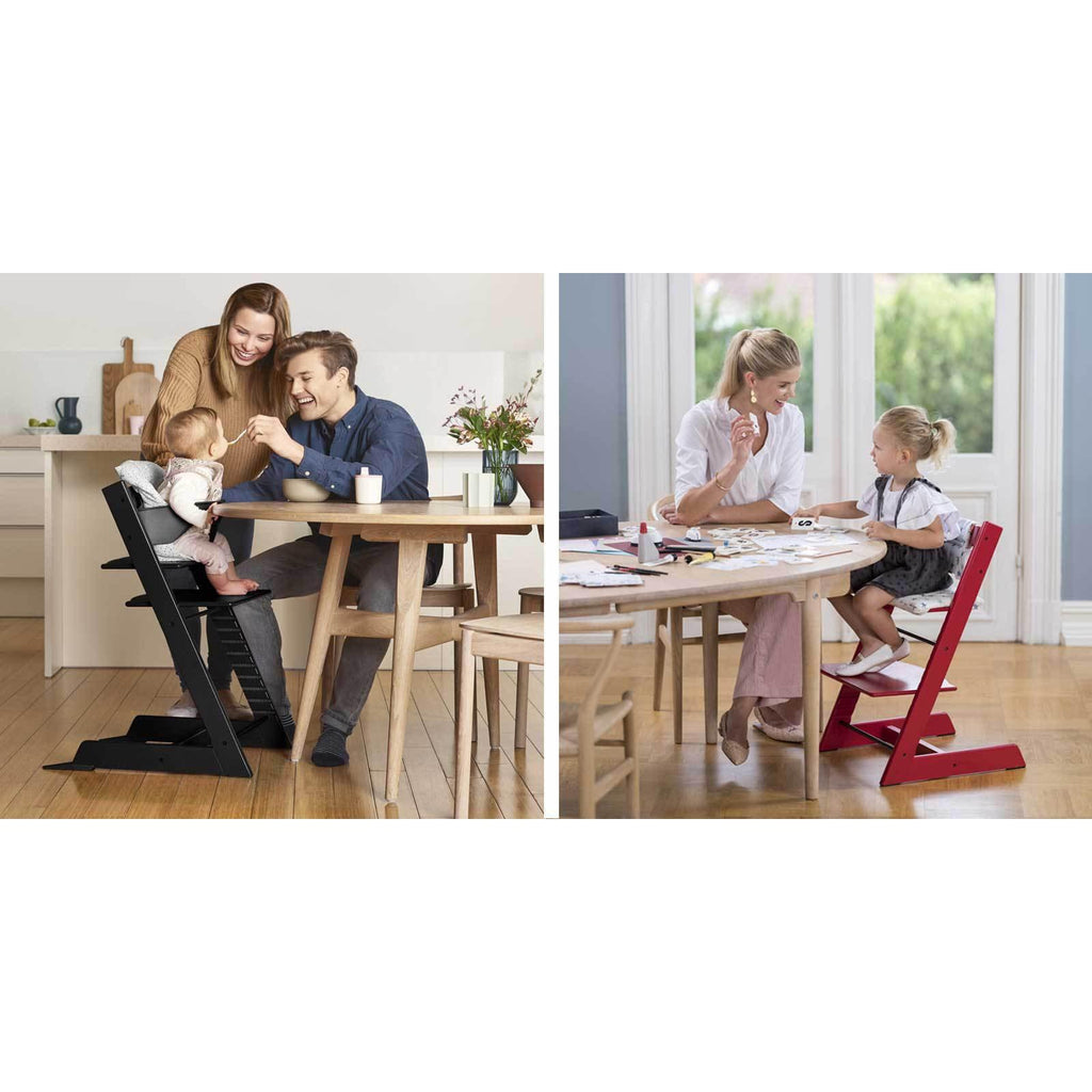 FLOOR MODEL SALE - Stokke - Tripp Trapp Chair Bundle - White + Icon Grey (STORE PICKUP ONLY)-Tripp Trapp High Chair Bundles-Posh Baby