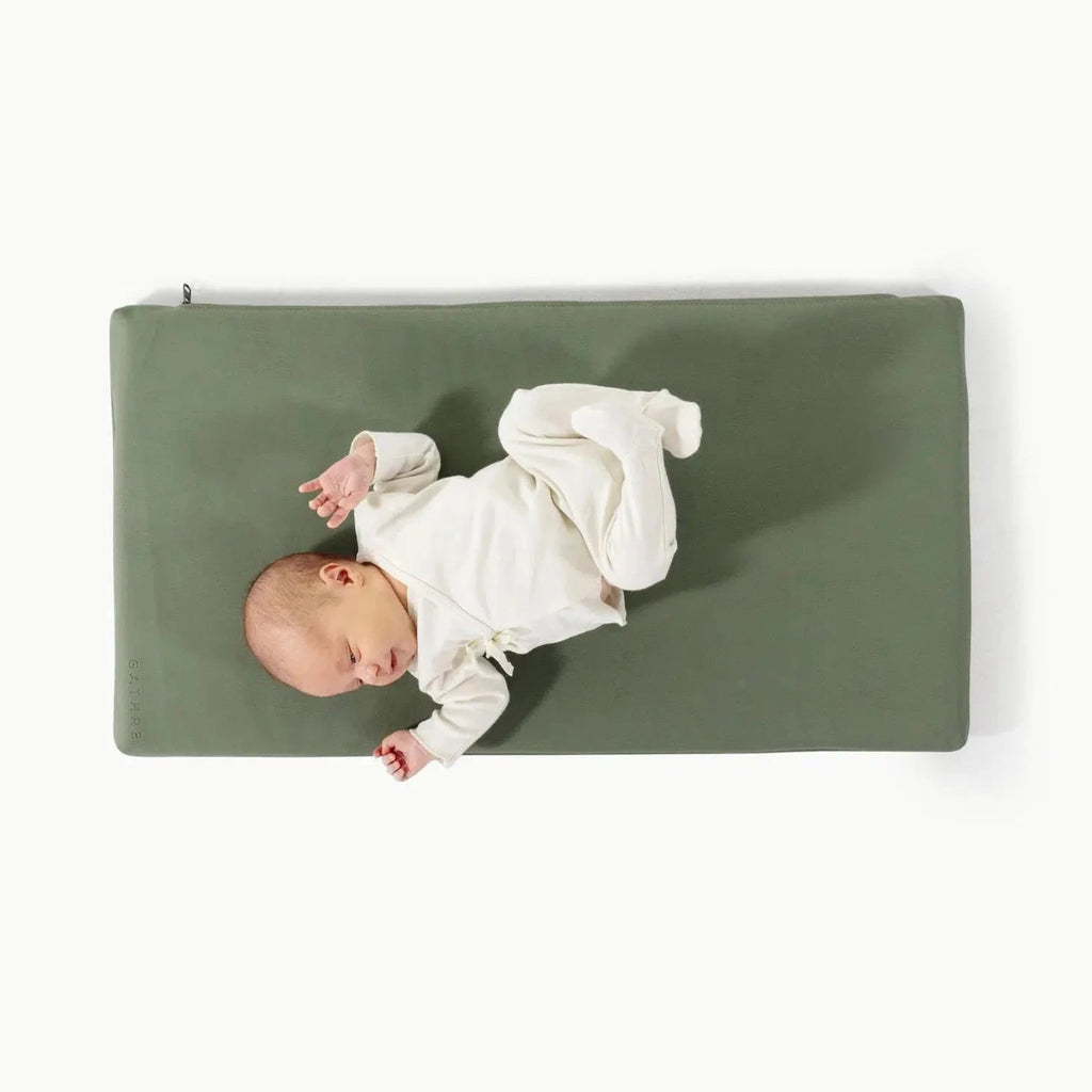 Gathre - Padded Changing Mat - Thyme-Changing Pads + Covers-Posh Baby