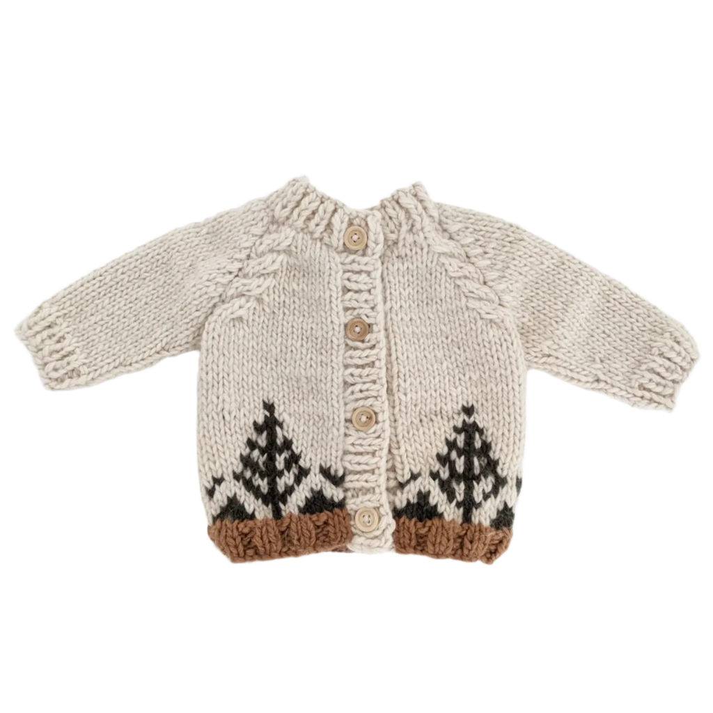 Huggalugs - Knit Cardigan Sweater - Forest-Sweaters + Cardigans + Jackets-12-18M-Posh Baby