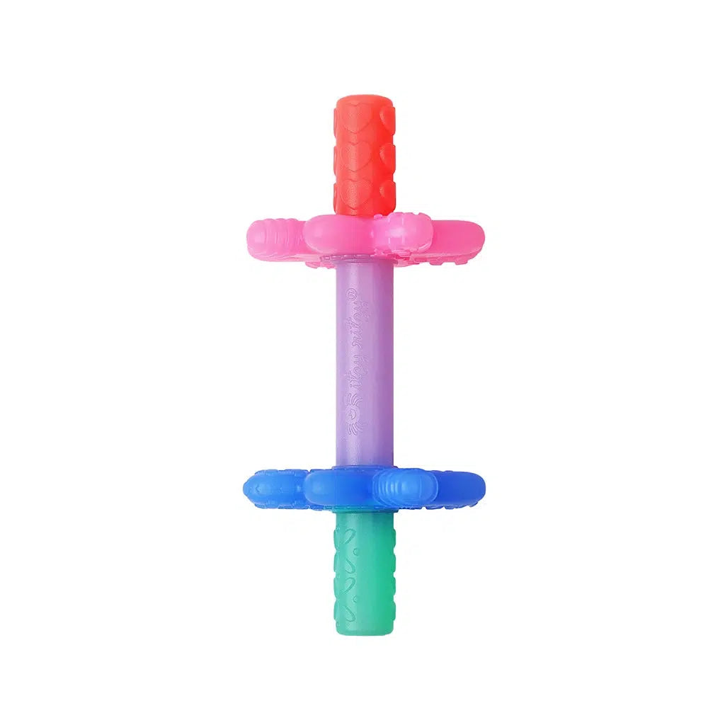 Itzy Ritzy - Teensy Tubes - Pink Rainbow-Rattles + Teething Toys-Posh Baby