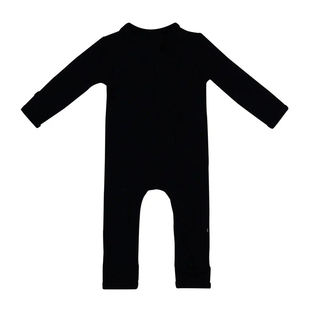 Kyte Baby - Ribbed Zipper Romper - Midnight-Footies + Rompers (Basic)-0-3M-Posh Baby