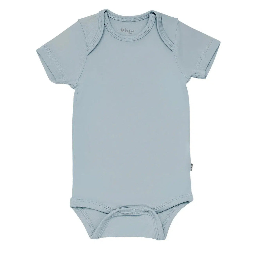 Kyte Baby - Short Sleeve Bodysuit - Fog-Onesies-12-18M-Posh Baby