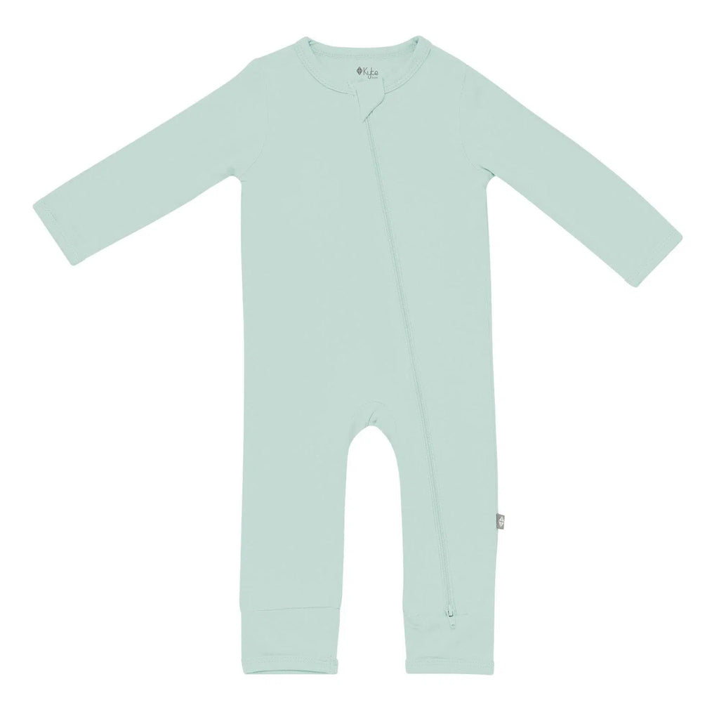 Kyte Baby - Zipper Romper - Sage-Footies + Rompers (Basic)-Newborn-Posh Baby