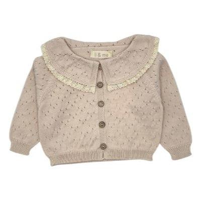 Li + Me - Knit Cardigan - Light Pink-Sweaters + Cardigans + Jackets-1M-Posh Baby