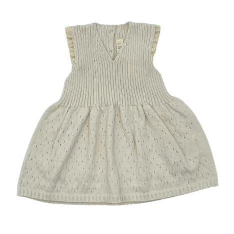 Li + Me - Knit Dress - Cream-Dresses-1M-Posh Baby