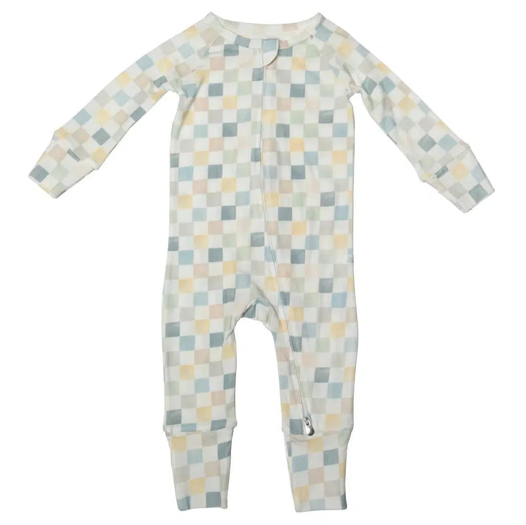 LouLou Lollipop - Fold-Over Romper - Check It Out-Footies + Rompers (Basic)-18-24M-Posh Baby