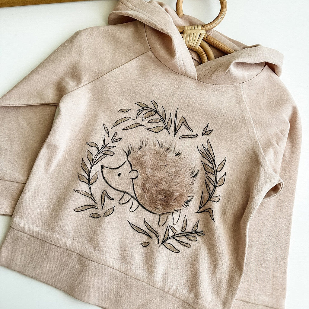 Lovedbaby - Organic Raglan Graphic Hoodie - Prickles-Long Sleeves-2T-Posh Baby