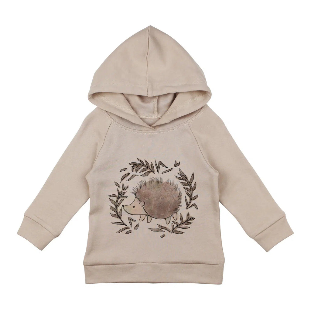 Lovedbaby - Organic Raglan Graphic Hoodie - Prickles-Long Sleeves-2T-Posh Baby