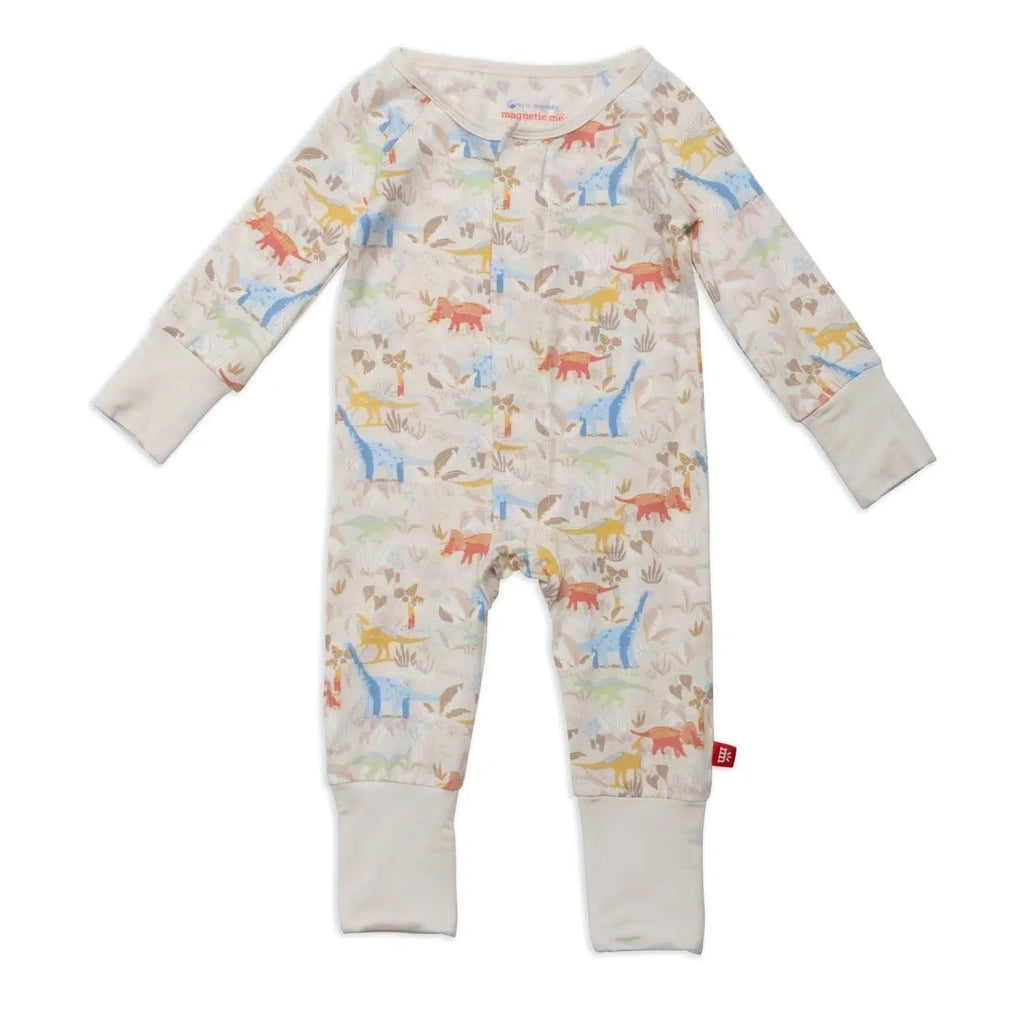 Magnetic Me - Modal Convertible Coverall - Ext-Roar-Dinary-Footies + Rompers (Basic)-6-9M-Posh Baby