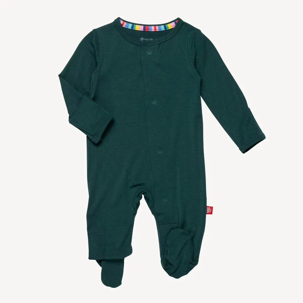 Magnetic Me - Modal Footie - Deep Emerald-Footies + Rompers (Basic)-Preemie-Posh Baby