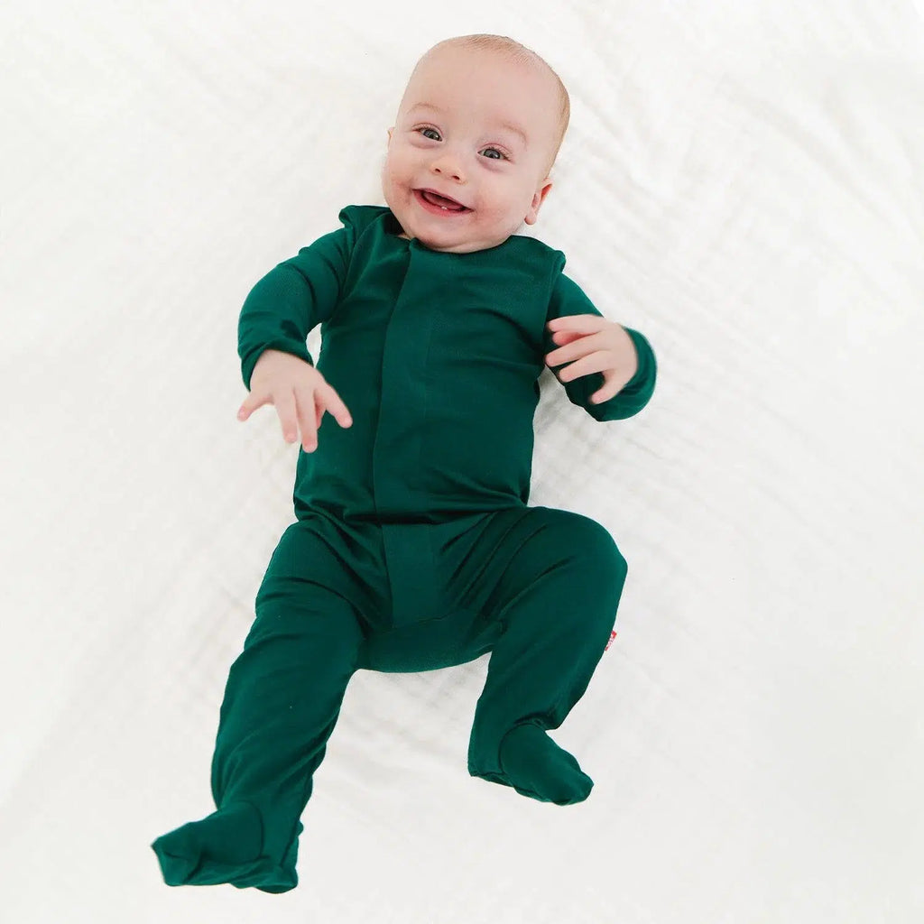 Magnetic Me - Modal Footie - Deep Emerald-Footies + Rompers (Basic)-Preemie-Posh Baby