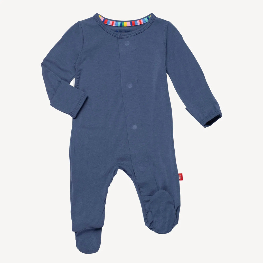 Magnetic Me - Modal Footie - Symphony Blue-Footies + Rompers (Basic)-Preemie-Posh Baby