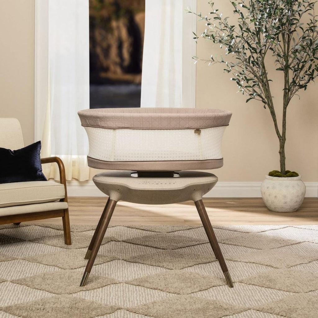 Maxi-Cosi - Starling Smart Bassinet - Natural Heritage-Bassinets + Cradles-Posh Baby