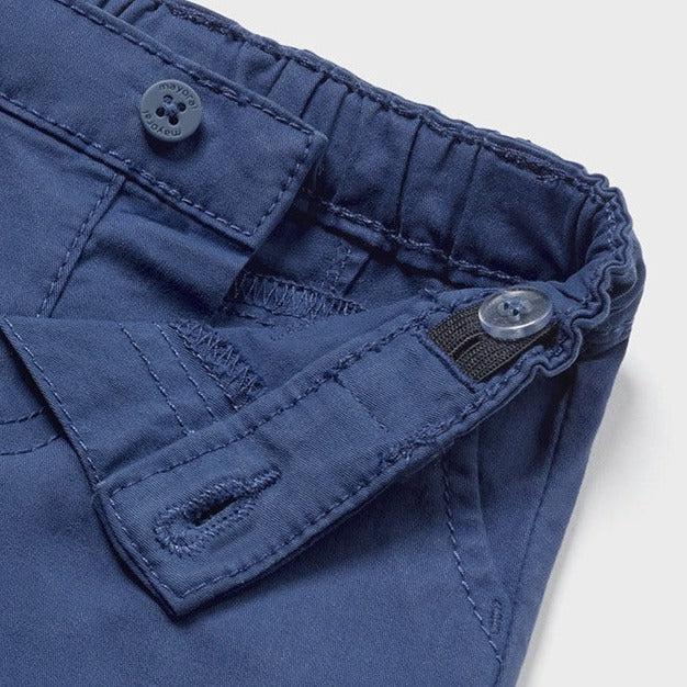 Mayoral - Twill Shorts - Indigo-Bottoms-1-2M-Posh Baby