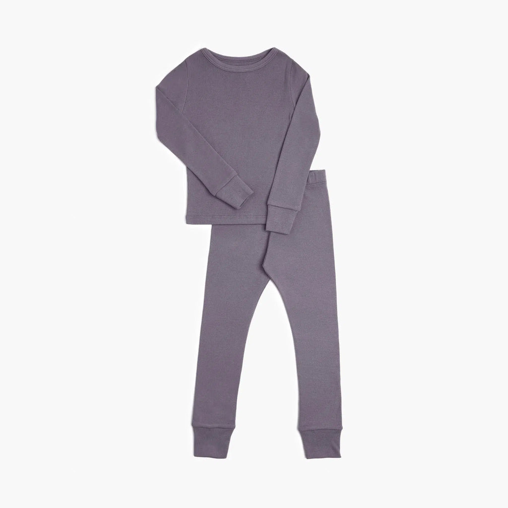 Mini Mioche - Organic Dreamy Pajamas - Vintage Plum-Pajama Sets-2Y-Posh Baby