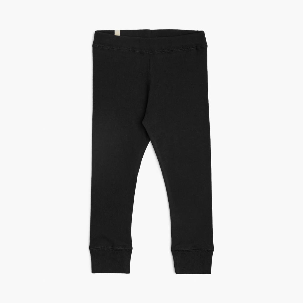 Mini Mioche - Organic Dreamy Slim Pants - Black-Bottoms-0-3M-Posh Baby