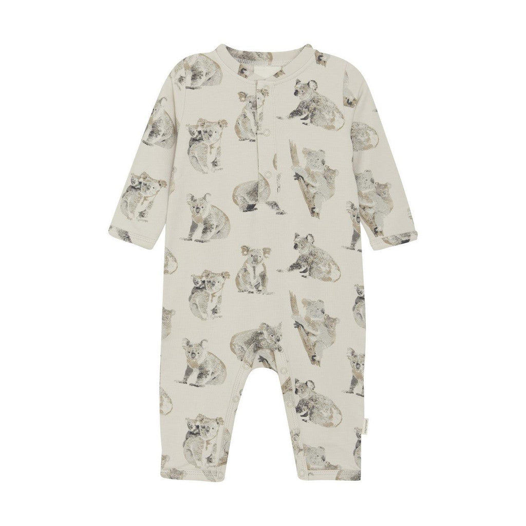 Minymo - Long Sleeve Romper - Koala-Footies + Rompers (Fashion)-3-6M (3M)-Posh Baby