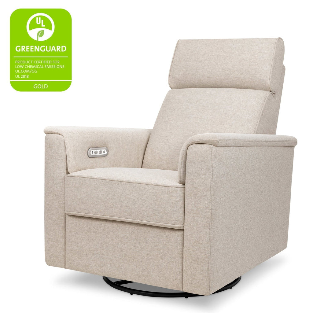 Monogram by Namesake - Willa Power Recliner w/ Adjustable Headrest - Beach Performance Eco-Weave-Chairs-Store Pickup in 2-5 Weeks-Posh Baby