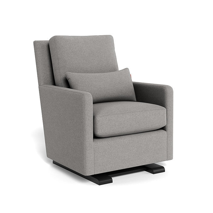 Monte Design - Como Glider - Espresso Base-Chairs-Grey Wool-Posh Baby