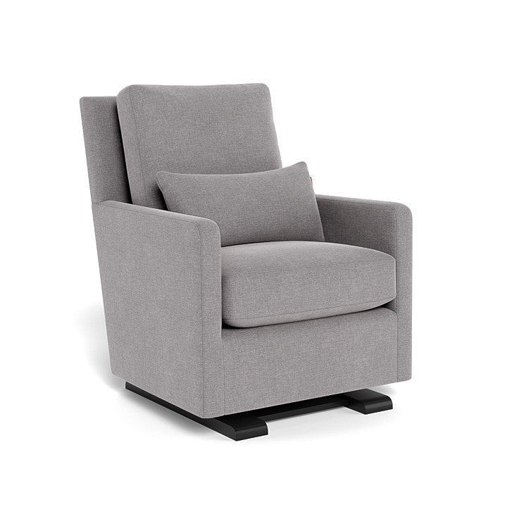 Monte Design - Como Glider - Espresso Base-Chairs-Pebble Grey Heathered-Posh Baby