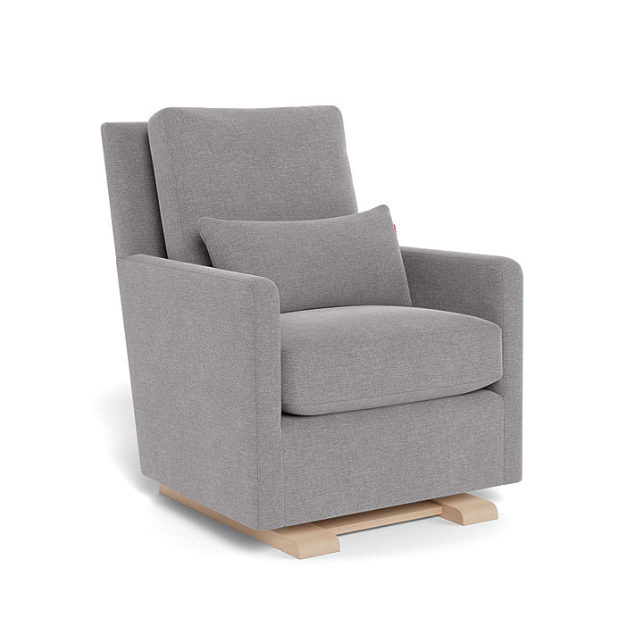 Monte Design - Como Glider - Maple Base-Chairs-Pebble Grey Heathered-Posh Baby