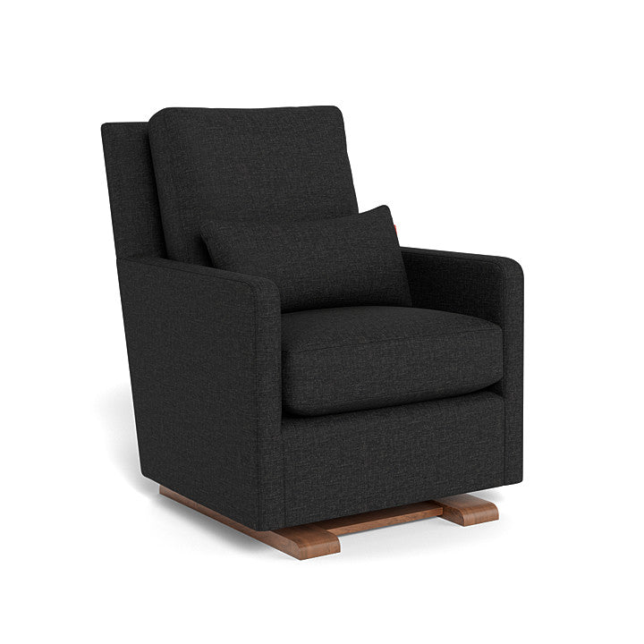 Monte Design - Como Glider - Walnut Base-Chairs-Black Heathered-Posh Baby