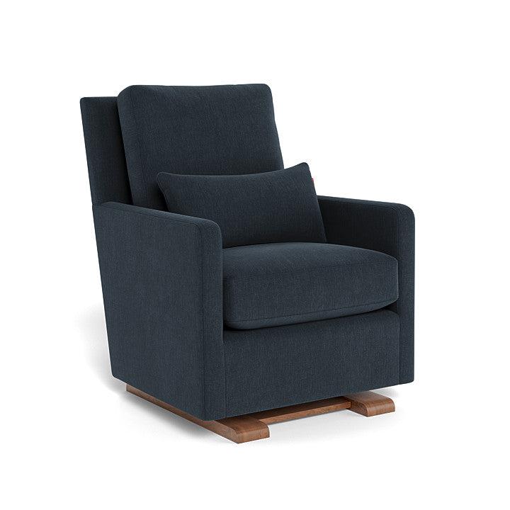 Monte Design - Como Glider - Walnut Base-Chairs-Deep Navy Heathered-Posh Baby