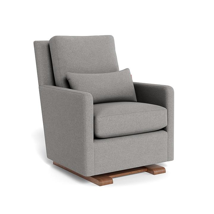 Monte Design - Como Glider - Walnut Base-Chairs-Grey Wool-Posh Baby