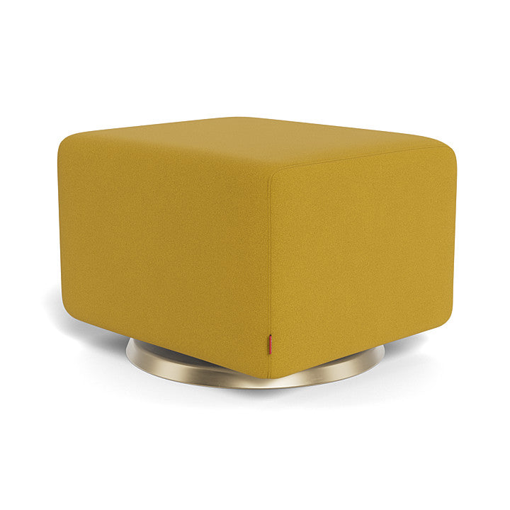 Monte Design - Gliding Ottoman - Matte Gold Swivel Base-Ottomans-Saffron Felt-Posh Baby