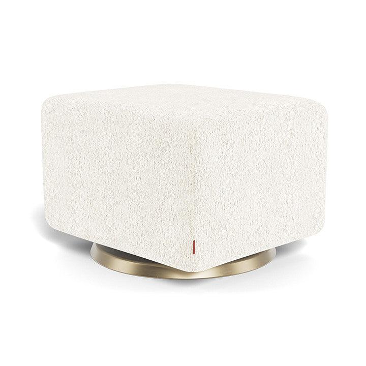 Monte Design - Gliding Ottoman - Matte Gold Swivel Base-Ottomans-Sheepskin-Posh Baby