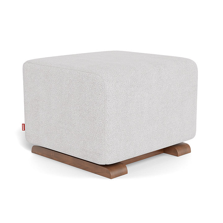 Monte Design - Gliding Ottoman - Walnut Base-Ottomans-Dove Grey Boucle-Posh Baby