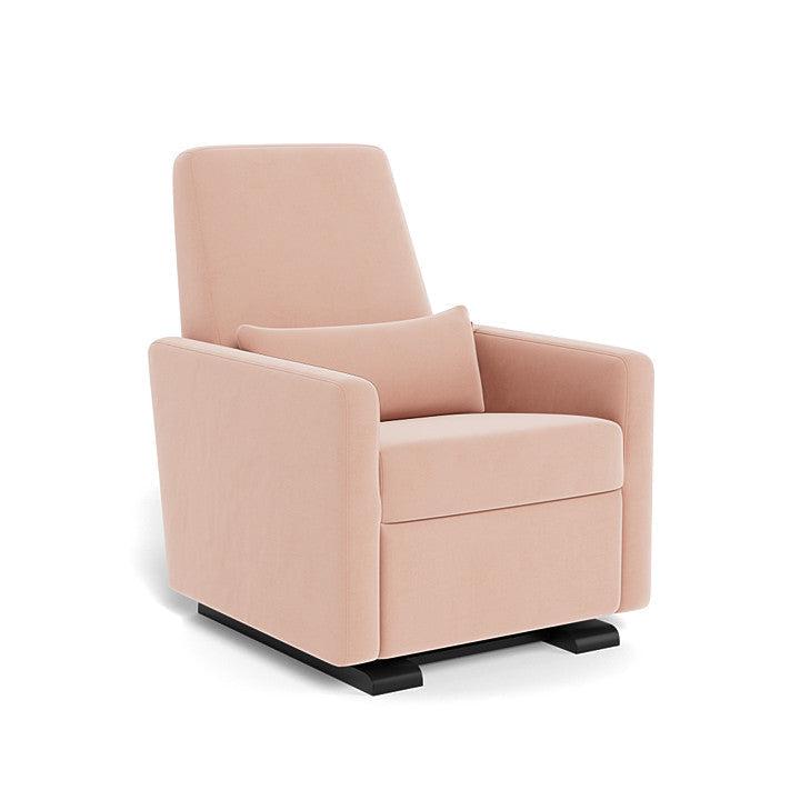 Monte Design - Grano Glider Recliner - Espresso Base-Chairs-Blush Velvet-Posh Baby