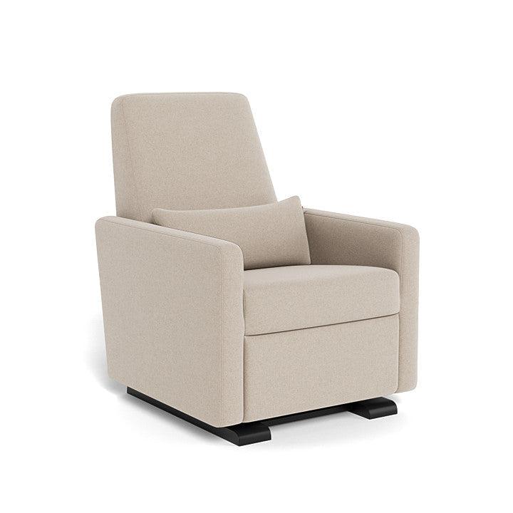 Monte Design - Grano Glider Recliner - Espresso Base-Chairs-Oatmeal Wool-Posh Baby