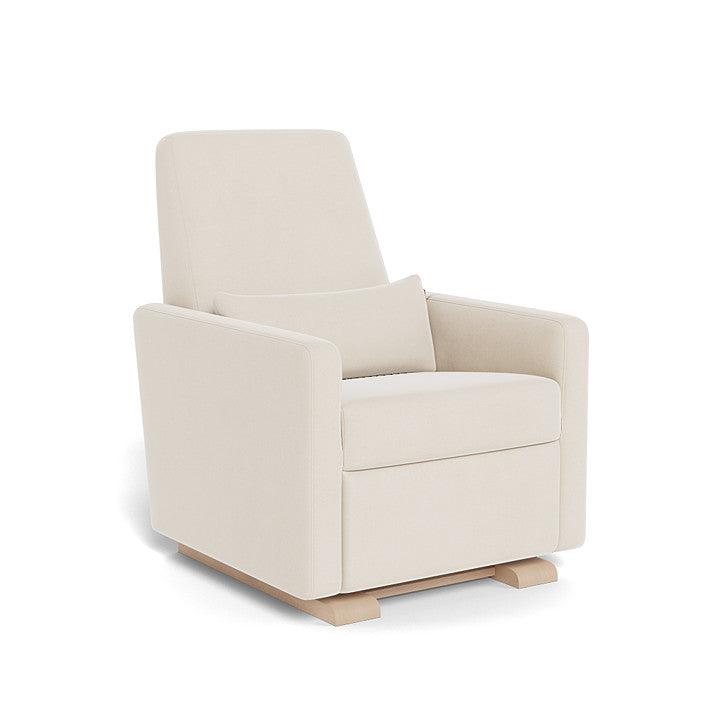 Monte Design - Grano Glider Recliner - Maple Base-Chairs-Beach Brushed Cotton-Linen-Posh Baby