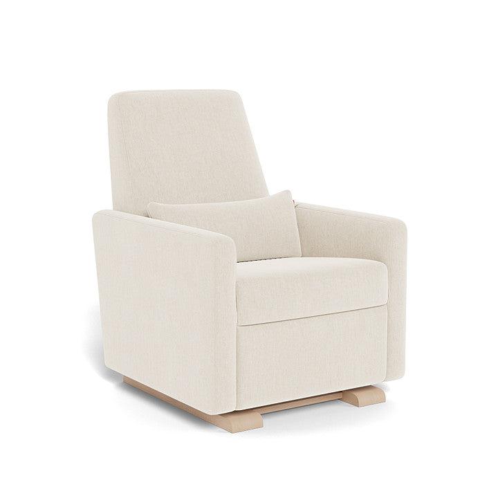 Monte Design - Grano Glider Recliner - Maple Base-Chairs-Dune Heathered-Posh Baby