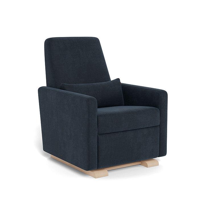 Monte Design - Grano Glider Recliner - Maple-Chairs-Deep Navy Heathered-Posh Baby