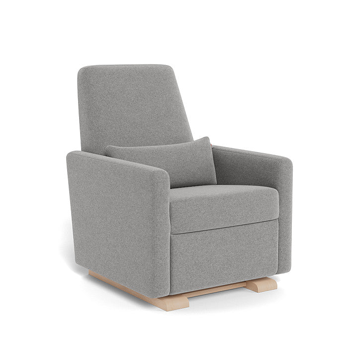 Monte Design - Grano Glider Recliner - Maple-Chairs-Grey Wool-Posh Baby