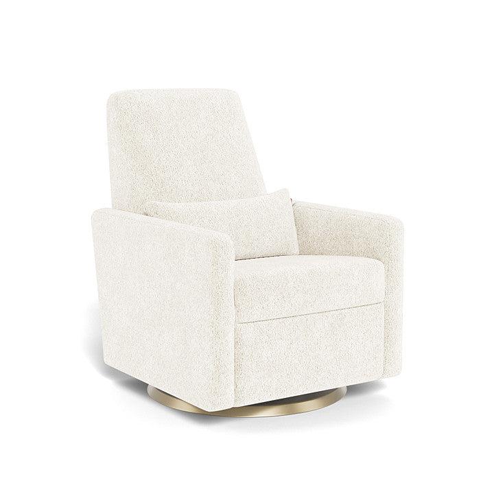 Monte Design - Grano Glider Recliner - Matte Gold Swivel Base-Chairs-Sheepskin-Posh Baby