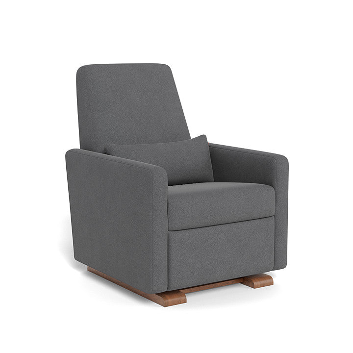 Monte Design - Grano Glider Recliner - Walnut Base-Chairs-Graphite Felt-Posh Baby