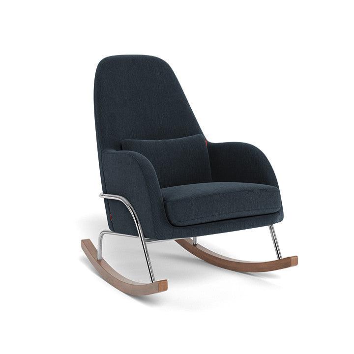 Monte Design - Jackson Rocker - Chrome Base-Chairs-Deep Navy Heathered-Posh Baby