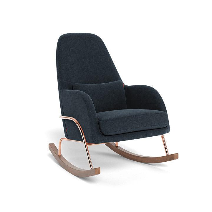 Monte Design - Jackson Rocker - Rose Gold Copper Base-Chairs-Deep Navy Heathered-Posh Baby