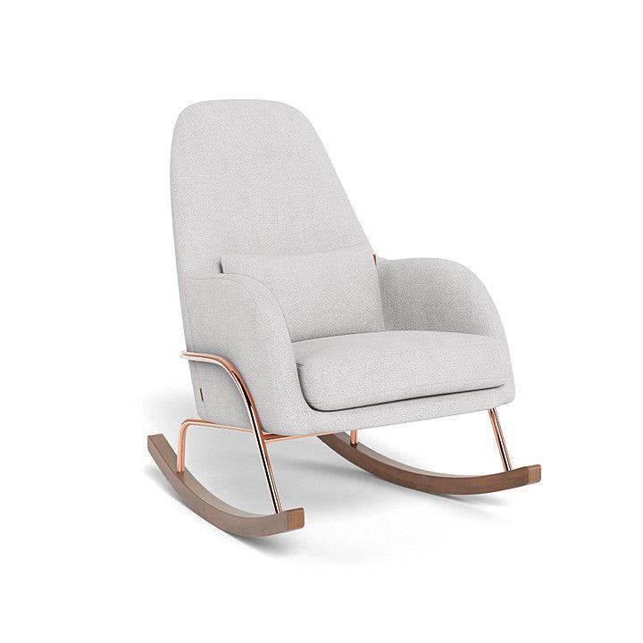 Monte Design - Jackson Rocker - Rose Gold Copper Base-Chairs-Dove Grey Boucle-Posh Baby