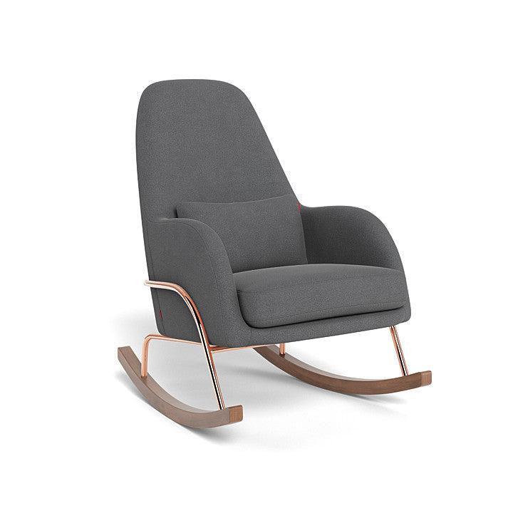 Monte Design - Jackson Rocker - Rose Gold Copper Base-Chairs-Graphite Felt-Posh Baby